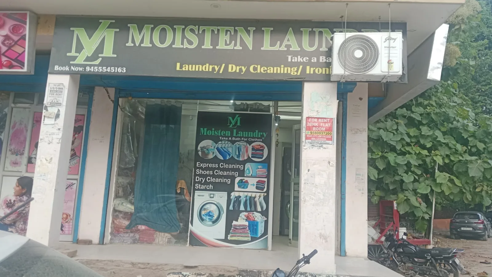 Moisten Laundry
